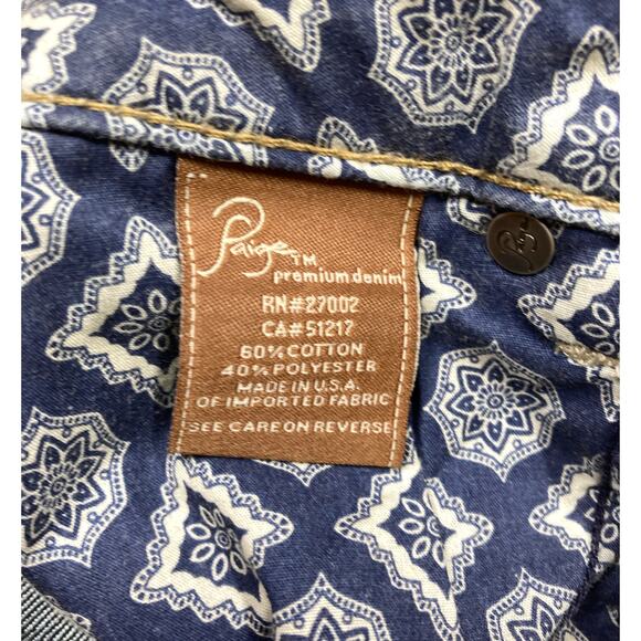 Paige Jeans Skyline Skinny Dark Wash Size 24 - Picture 7 of 8